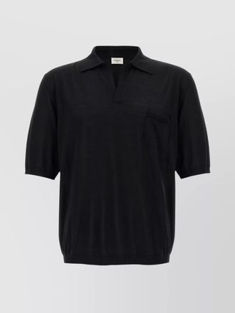 Tシャツ・カットソー SAINT LAURENT Men T Shirts 757294YBMV21000 Black Saint Laurent Black T-shirt With Logo | italist