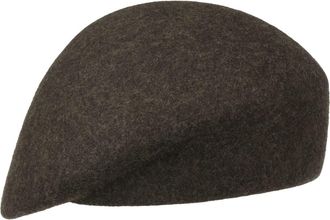 Lierys Fabiana Merino Beret Made in Italy Women Winter Brown One Size