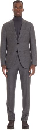 Ermenegildo Zegna Houndstooth Wool Suit