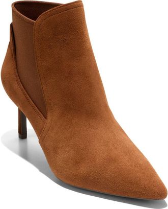 Cole Haan Go-To Jamela Chelsea Bootie in Tobacco Suede at Nordstrom Rack, Size 8.5