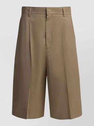 SOEUR imogen tailored shorts belt loops pleats pockets