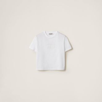 Miu Miu Cotton jersey T-shirt
