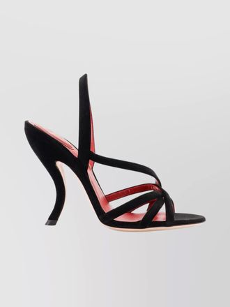 Valentino Garavani velvet vlogo sandals