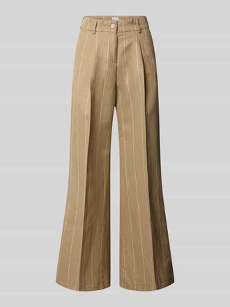 Brax Brax Wide Leg Hose aus Baumwoll-Leinen-Mix Modell MARLENE in Beige, Gr&ouml;&szlig;e 40K