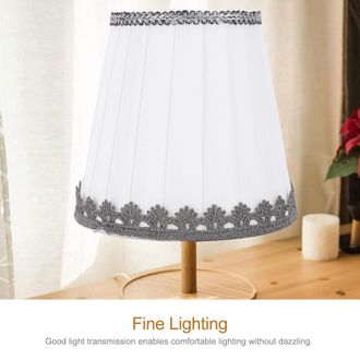OEM 6 Pantallas De L&aacute;mpara De Tela Plisada Con Clips Para L&aacute;mparas De Mesa Y De Pared - Juego De Piezas De Repuesto Decorativas Para Un Ambiente Acogedor