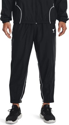 Under Armour Mens Project Rock Woven Jogging Bottoms (L) (Black)