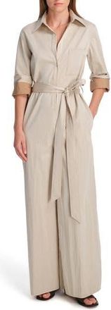 TWP All Night Long Stretch Cotton Jumpsuit in Limestone at Nordstrom Rack, Size X-Small