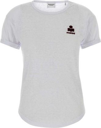 Isabel Marant Koldi T-shirt - Dames - T-shirts - Wit - XS - Linnen - Tops
