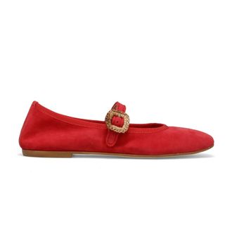 Sangiorgio Ballerinas, female, Red, Size: 10 US Umbria Mary Jane
