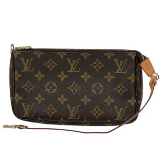 Louis Vuitton Brown Monogram Pochette Pouch (Pre-Owned)