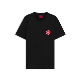HUGO BOSS Cotton-jersey T-shirt with poker-chip print