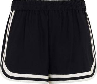Red Valentino Short Shorts - Dames - Bermuda - Zwart - 2XS - Korte Broeken