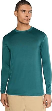 Quiksilver Dna Logo Long Sleeve Surf T-Shirts Mens Swimwear Mediterranea : 2XL, Polyester/Spandex
