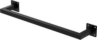 ML Design Perchero De Pared 60 X 12 Cm Negro De Acero Inoxidable Para Vestidor O Armario Barra De Almacenamiento Hasta 50kg Perchero Para Ropa Toallas O Utensil