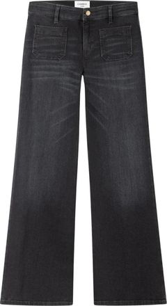 Cambio Amara Wide Leg Jeans - Dames - Loose Fit Jeans - Zwart - L L33 - Katoen - Jeans