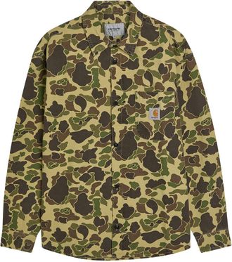 Carhartt Work in Progress Duck Camouflage Canvas Overshirt - Green - M