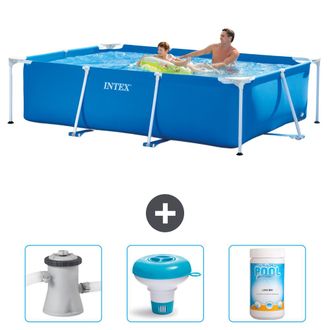 Intex Piscina Con Estructura Rectangular - 260x160x65 Cm - 6-piezas Scb77