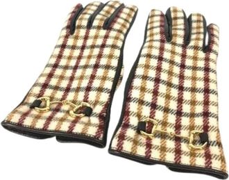 Gucci Pre-owned Accessories, female, Multicolor, Size: ONE SIZE Pre-owned Cashmere Gloves