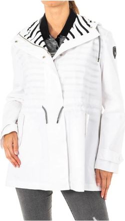 La Martina Jacket met lange mouwen - Dames - Zomerjassen - Wit - S - Katoen - Jassen