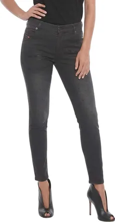 Diesel Black Skinny High Rise Jeans