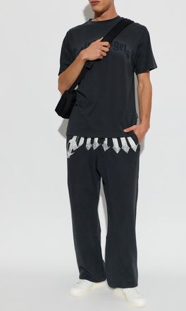 Palm Angels T-shirt With Logo, Mens, Black