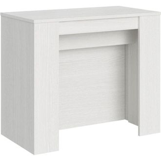 Itamoby Tavolo consolle Piacenza allungabile in legno per sala da pranzo -Bianco Frassino