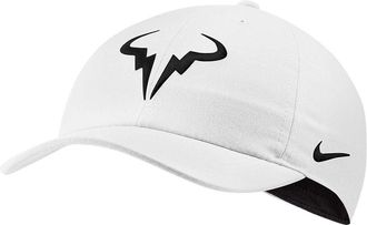 Nike Court Aerobill H86 Rafa Hat White Black 850666-101