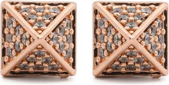 Eddie Borgo mini Pyramid signet ring - Rosa