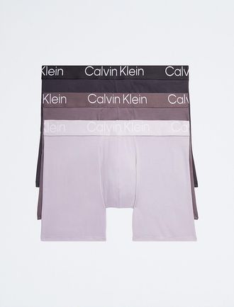 Calvin Klein Mens Ultra Soft Modern 3-Pack Boxer Brief - Multi - XL