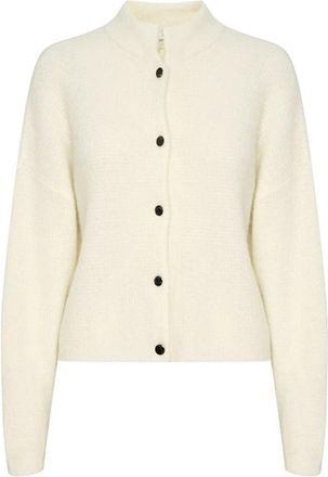 Gestuz Zachte Ivoor Korte Vest Alphagz Stijl - Dames - Vesten - Wit - XS - Truien & Vesten