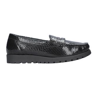 Waldl&auml;ufer Hegli Loafers - Dames - Schoenen - Zwart - Maat: 38 1/2 EU Leer