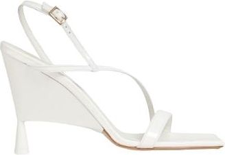 Gia Borghini White Rosie 5 Heels Size 39