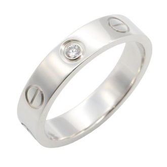 Cartier Silver Clear White Gold (18K) Band Ring (Pre-Owned)
