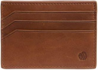 Johnston & Murphy Leather Card Wallet in Mahogany at Nordstrom Rack