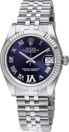 Rolex Pre-owned Rolex Oyster Perpetual Purple Dial Ladies Watch 178274PURDJ