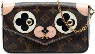 Louis Vuitton Pre-owned Pochette Felicie - Dames - Vintage Clutch - Bruin - ONE Size - Vintage