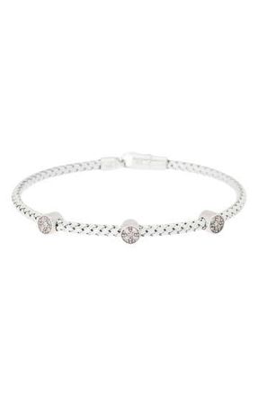 Meshmerise Diamond Bangle Bracelet - 0.2ct. in White at Nordstrom Rack