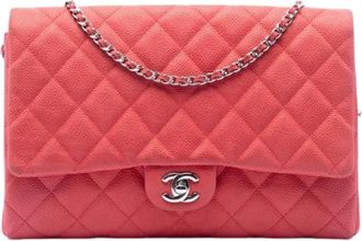 Chanel Pre-owned Vintage Quilted Shoulder Bag - Dames - Vintage Schoudertas - Roze - ONE Size - Leer - Vintage