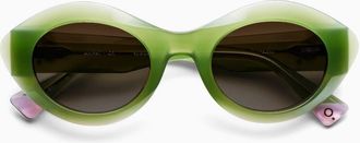 Etnia Barcelona Ampat GR Womens Sunglasses Green Size 50