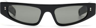 Gucci Black Slim Cat-Eye Frame Sunglasses - Womens - Acetate