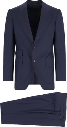Tom Ford Navy Shelton Two Piece Wool Suit