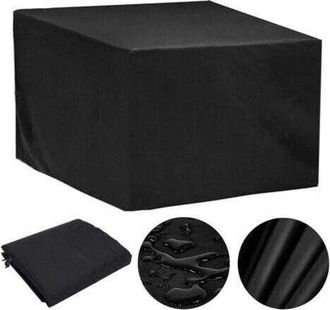 OEM Funda Protectora Para Muebles De Jard&iacute;n, 80 X 80 X 80 Cm, Oxford Garden, Impermeable, Resistente Al Viento Y A Los Rayos Uv (negra)