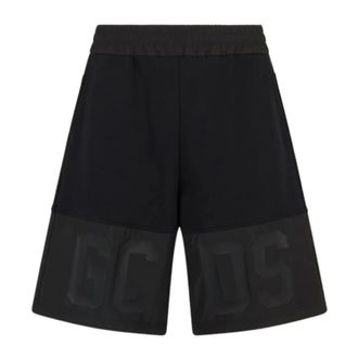 GCDS Casual Shorts, male, Black, Size: M Black Sweat Shorts B1Xm3102Ji1-99
