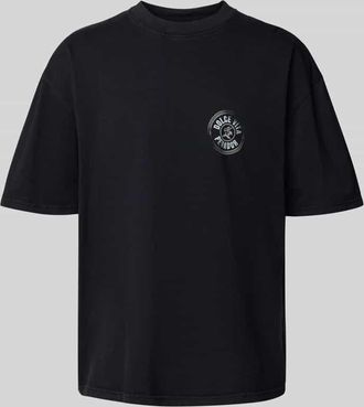 Pegador Oversized T-Shirt mit Label-Print Modell Nuevo in Black, Größe XS