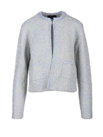 Fabiana Filippi Textured Tricot Cardigan with Subtle Shimmer