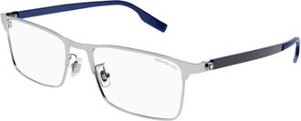 Montblanc Mens Black Rectangular Eyeglass Frames MB0187O 002