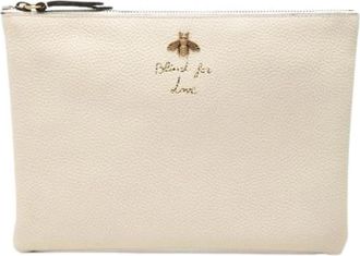 Gucci Pre-owned Vintage Clutch - Dames - Vintage Clutch - Wit - ONE Size - Leer - Vintage