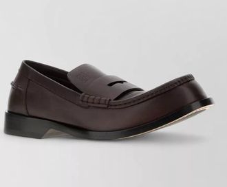 Loewe leather loafers
