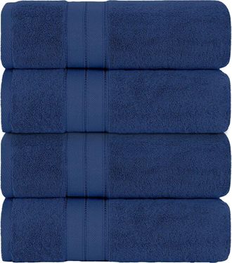 Modern Threads SpunLoft(TM) Bath Sheet - 35 x 66 - Pack of 4 in Navy at Nordstrom Rack