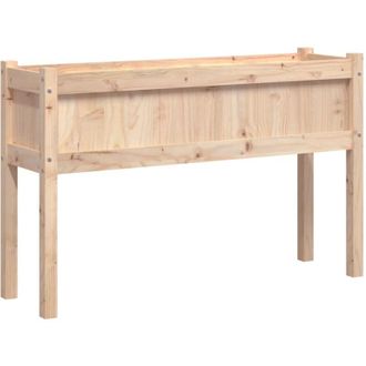 vidaXL Vidaxl - Garden Planter with Legs 110x31x70 cm Solid Wood Pine